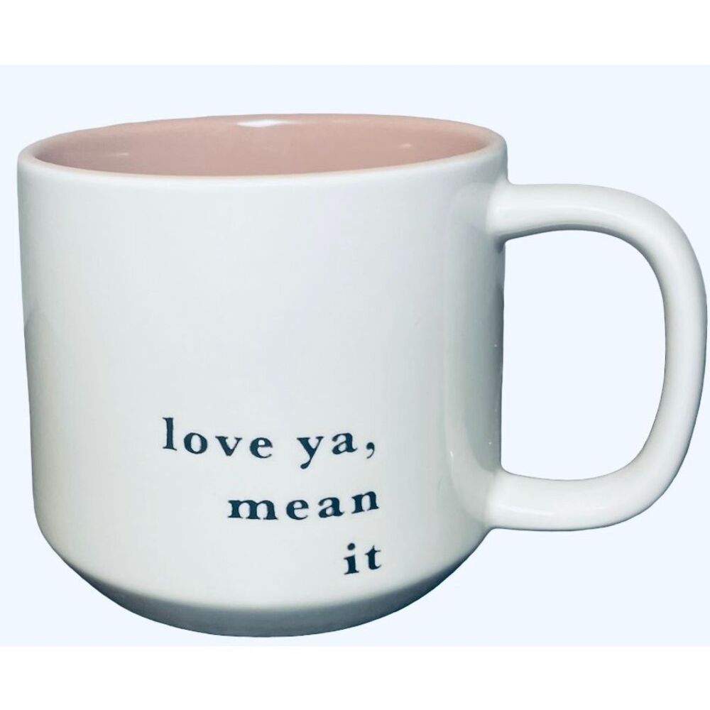 Threshold 16oz ‘Love ya, mean it’ Stoneware Mug NWOT